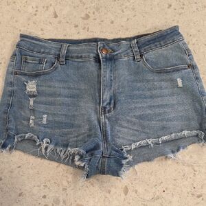 Denim Distressed Women Shorts